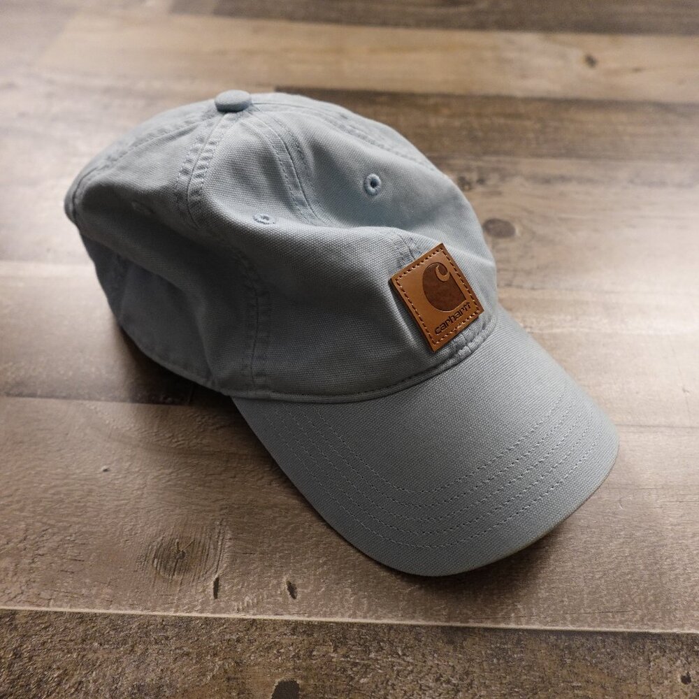 Carhartt Canvas Baseball Cap Light Blue Adjustable